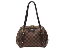 Load image into Gallery viewer, 新品同様 LOUIS VUITTON ルイヴィトン リヴィントンPM ハンドバッグ ダミエ エベヌ トートバッグ N41157 ブラウン PVC レザー 中古 4b007466