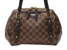 Load image into Gallery viewer, 新品同様 LOUIS VUITTON ルイヴィトン リヴィントンPM ハンドバッグ ダミエ エベヌ トートバッグ N41157 ブラウン PVC レザー 中古 4b007466