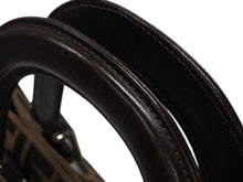 画像をギャラリービューアに読み込む, FENDI フェンディ ハンドバッグ トートバッグ ズッカ柄 キャンバス ブラウン シルバー金具 美品 中古 4b007470