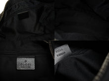 画像をギャラリービューアに読み込む, GUCCI グッチ ワンショルダーバッグ 01234 レザー GGキャンバス ブラック シルバー金具 美品 中古 4b007473