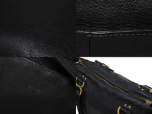 画像をギャラリービューアに読み込む, Chloe クロエ マーシー ハンドバッグ トートバッグ 馬蹄 031163 レザー ブラック ゴールド金具 美品 中古 4b007475