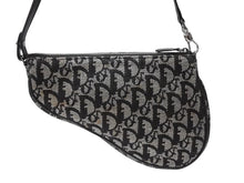 画像をギャラリービューアに読み込む, ChristianDior クリスチャンディオール サドルポーチ ワンショルダーバッグ SLO44012 トロッター ブラック ガリアーノ期 美品 中古 4b007478