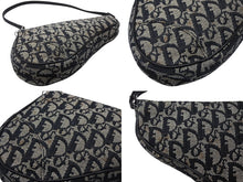 画像をギャラリービューアに読み込む, ChristianDior クリスチャンディオール サドルポーチ ワンショルダーバッグ SLO44012 トロッター ブラック ガリアーノ期 美品 中古 4b007478