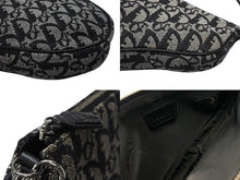 画像をギャラリービューアに読み込む, ChristianDior クリスチャンディオール サドルポーチ ワンショルダーバッグ SLO44012 トロッター ブラック ガリアーノ期 美品 中古 4b007478