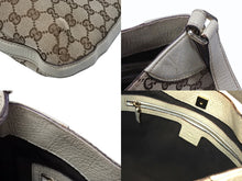 画像をギャラリービューアに読み込む, GUCCI グッチ ワンショルダーバッグ 137388 213048 イタリア製 GGキャンバス レザー ベージュ アイボリー ゴールド金具 美品 中古 4b007479