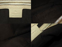 画像をギャラリービューアに読み込む, GUCCI グッチ ワンショルダーバッグ 137388 213048 イタリア製 GGキャンバス レザー ベージュ アイボリー ゴールド金具 美品 中古 4b007479