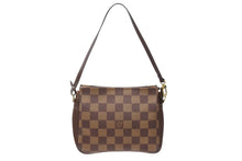 Load image into Gallery viewer, LOUIS VUITTON ルイヴィトン ハンドバッグ N51982 トゥルースメイクアップ ダミエ エベヌ ブラウン キャンバス ゴールド金具 美品 中古 4b007480