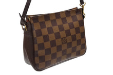 Load image into Gallery viewer, LOUIS VUITTON ルイヴィトン ハンドバッグ N51982 トゥルースメイクアップ ダミエ エベヌ ブラウン キャンバス ゴールド金具 美品 中古 4b007480