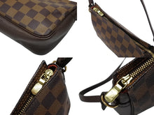 Load image into Gallery viewer, LOUIS VUITTON ルイヴィトン ハンドバッグ N51982 トゥルースメイクアップ ダミエ エベヌ ブラウン キャンバス ゴールド金具 美品 中古 4b007480