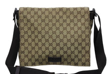 画像をギャラリービューアに読み込む, GUCCI グッチ ショルダーバッグ GGキャンバス 145864 491404 イタリア製 GGキャンバス ベージュ ブラウン 美品 中古 4b007481