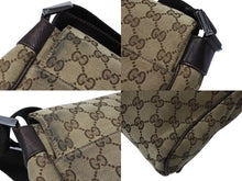 画像をギャラリービューアに読み込む, GUCCI グッチ ショルダーバッグ GGキャンバス 145864 491404 イタリア製 GGキャンバス ベージュ ブラウン 美品 中古 4b007481