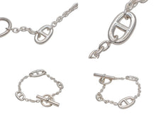 画像をギャラリービューアに読み込む, 極美品 HERMES エルメス シェーヌダンクル ファランドール ブレスレット アルジャンテシルバー Ag925 重量約26.1g 全長約19cm 中古 4b007485