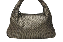 画像をギャラリービューアに読み込む, BOTTEGA VENETA ボッテガヴェネタ ホーボー イントレチャート ワンショルダーバッグ 115654 メタリックゴールド 美品 中古 4b007487