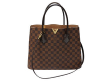 Load image into Gallery viewer, 極美品 LOUIS VUITTON ルイヴィトン ケンジントン ハンドバッグ N41435 ブラウン ダミエキャンバス レザー ゴールド金具 中古 4b007491