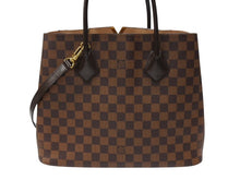 Load image into Gallery viewer, 極美品 LOUIS VUITTON ルイヴィトン ケンジントン ハンドバッグ N41435 ブラウン ダミエキャンバス レザー ゴールド金具 中古 4b007491