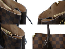 Load image into Gallery viewer, 極美品 LOUIS VUITTON ルイヴィトン ケンジントン ハンドバッグ N41435 ブラウン ダミエキャンバス レザー ゴールド金具 中古 4b007491