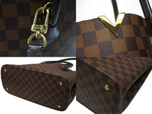 Load image into Gallery viewer, 極美品 LOUIS VUITTON ルイヴィトン ケンジントン ハンドバッグ N41435 ブラウン ダミエキャンバス レザー ゴールド金具 中古 4b007491