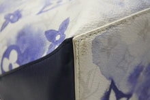 画像をギャラリービューアに読み込む, 極美品 LOUIS VUITTON ルイヴィトン ウィークエンド トートPM M45756 IC PVC レザー ブルー ホワイト シルバー金具 中古 4b007493