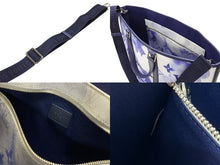 画像をギャラリービューアに読み込む, 極美品 LOUIS VUITTON ルイヴィトン ウィークエンド トートPM M45756 IC PVC レザー ブルー ホワイト シルバー金具 中古 4b007493