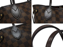 Load image into Gallery viewer, 極美品 LOUIS VUITTON ルイヴィトン ネヴァーフルPM ハンドバッグ N40600 ダミエキャンバス ブラウン ゴールド金具 中古 4b007494