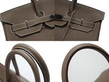 画像をギャラリービューアに読み込む, 極美品 HERMES エルメス バーキン35 ハンドバッグ トゴ エトゥープ ゴールド金具 A刻印 中古 4b007514