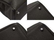 画像をギャラリービューアに読み込む, 新品同様 HERMES エルメス ケリー 40 ハンドバッグ 2WAY トープ トゴ シルバー金具 Y刻印 中古 4b000882