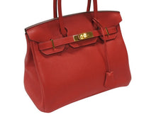 画像をギャラリービューアに読み込む, 極美品 HERMES エルメス バーキン30 ルージュトマト A刻印 トリヨンクレマンス ゴールド金具 ハンドバッグ 中古 4b007519