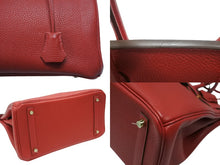 画像をギャラリービューアに読み込む, 極美品 HERMES エルメス バーキン30 ルージュトマト A刻印 トリヨンクレマンス ゴールド金具 ハンドバッグ 中古 4b007519