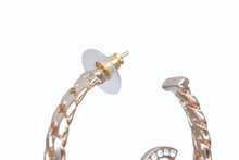 画像をギャラリービューアに読み込む, 極美品 CHANEL シャネル フープピアス B24P刻印 重量約25.1g ココマーク GP メタル ラインストーン ゴールド クリア 両耳用 中古 4b007520