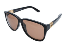 Load image into Gallery viewer, 極美品 MIUMIU ミュウミュウ サングラス サイズ61□12 140 ブラック ゴールド ロゴ金具 16K-90Q 中古 4b007522