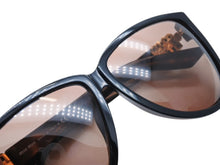 Load image into Gallery viewer, 極美品 MIUMIU ミュウミュウ サングラス サイズ61□12 140 ブラック ゴールド ロゴ金具 16K-90Q 中古 4b007522