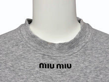 画像をギャラリービューアに読み込む, ミュウミュウ MIU MIU シームレス メランジ T-shirts ティーシャツ MJN566_16Q6_F0684_S_OOO 美品 中古 4b007528