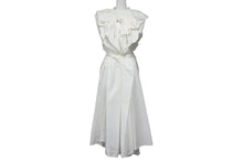 Load image into Gallery viewer, JIL SANDER ジルサンダー ワンピース OPJWIS0002 バックネックギャザー ホワイト コットン サイズS 美品 中古 4b007533