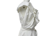Load image into Gallery viewer, JIL SANDER ジルサンダー ワンピース OPJWIS0002 バックネックギャザー ホワイト コットン サイズS 美品 中古 4b007533