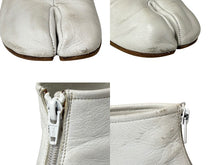 Load image into Gallery viewer, MM6 エムエムシックス メゾンマルジェラ ショートブーツ 足袋 S58WU0272 ホワイト 羊革 サイズ38 美品 中古 4b007537