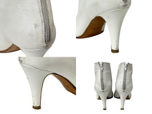 Load image into Gallery viewer, MM6 エムエムシックス メゾンマルジェラ ショートブーツ 足袋 S58WU0272 ホワイト 羊革 サイズ38 美品 中古 4b007537