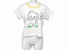 画像をギャラリービューアに読み込む, 新品未使用 KAPITAL キャピタル 20/-天竺 クロップドT (リトルベア&amp;ハーモニーpt) Tシャツ K2506SC230 イエロー サイズ1 中古 4b007541