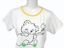 画像をギャラリービューアに読み込む, 新品未使用 KAPITAL キャピタル 20/-天竺 クロップドT (リトルベア&amp;ハーモニーpt) Tシャツ K2506SC230 イエロー サイズ1 中古 4b007541