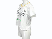 画像をギャラリービューアに読み込む, 新品未使用 KAPITAL キャピタル 20/-天竺 クロップドT (リトルベア&amp;ハーモニーpt) Tシャツ K2506SC230 イエロー サイズ1 中古 4b007541
