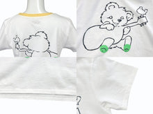 画像をギャラリービューアに読み込む, 新品未使用 KAPITAL キャピタル 20/-天竺 クロップドT (リトルベア&amp;ハーモニーpt) Tシャツ K2506SC230 イエロー サイズ1 中古 4b007541