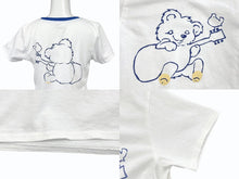 画像をギャラリービューアに読み込む, 新品未使用 KAPITAL キャピタル 20/-天竺 クロップドT (リトルベア&amp;ハーモニーpt) Tシャツ K2506SC230 ブルー サイズ1 中古 4b007542