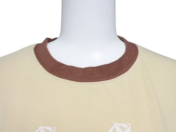 New and unused KAPITAL Capital 20/-Tshirt Ringer T (K'BEARpt) T-shirt K2502SC017 Beige Brown Size 1 Used 4b007546