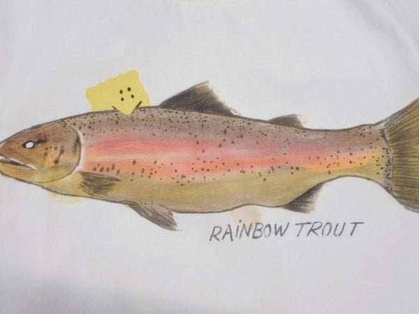 New and unused KAPITAL Capital 20/-T-shirt cropped T-shirt (1 trout PECKISH RAINBOWYpt) T-shirt K2508SC001 White Size 1 Used 4b007548