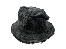 画像をギャラリービューアに読み込む, 新品未使用 KAPITAL キャピタル 11.5oz ブラック×ブラック デニム 老人と海HAT クラッシュリメイク バケットハット EK-1741XH ONE SIZE 中古 4b007549