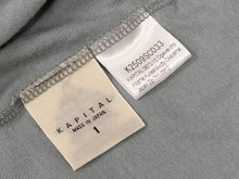 画像をギャラリービューアに読み込む, 新品未使用 KAPITAL キャピタル 20/-天竺 リンガーT(K'BEARpt) Tシャツ K2502SC017 ブラック ブルー サイズ1 中古 4b007551