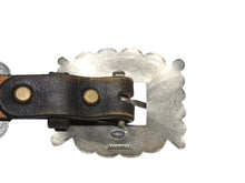 画像をギャラリービューアに読み込む, 新品未使用 KAPITAL キャピタル concho belt コンチョ ベルト・バックル ブラウン シルバー レザー メタル 中古 4b007556