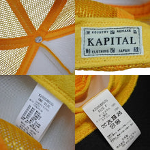 画像をギャラリービューアに読み込む, 新品未使用 KAPITAL キャピタル LIFE KAPRICCIO ライフカプリッチョ トラッカーキャップ K2505XH535 ワンサイズ メッシュ 中古 4b007557