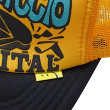 画像をギャラリービューアに読み込む, 新品未使用 KAPITAL キャピタル LIFE KAPRICCIO ライフカプリッチョ トラッカーキャップ K2505XH535 ワンサイズ メッシュ 中古 4b007557