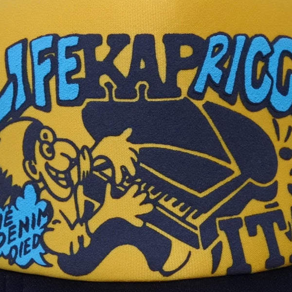 New and unused KAPITAL LIFE KAPRICCIO Trucker Cap K2505XH535 One Size Mesh Used 4b007560