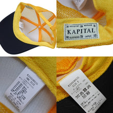 画像をギャラリービューアに読み込む, 新品未使用 KAPITAL キャピタル LIFE KAPRICCIO ライフカプリッチョ トラッカーキャップ K2505XH535 ワンサイズ メッシュ 中古 4b007564